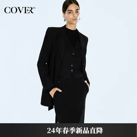 COVER2024春款精纺羊毛静奢西装外套图片