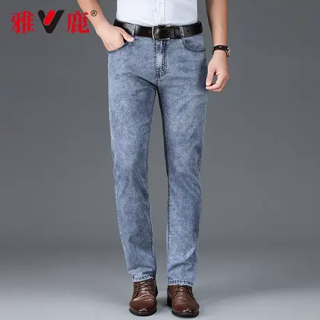 男士牛仔裤2022夏季新款时尚休闲春秋长裤青年潮流弹力小脚裤子男商品大图