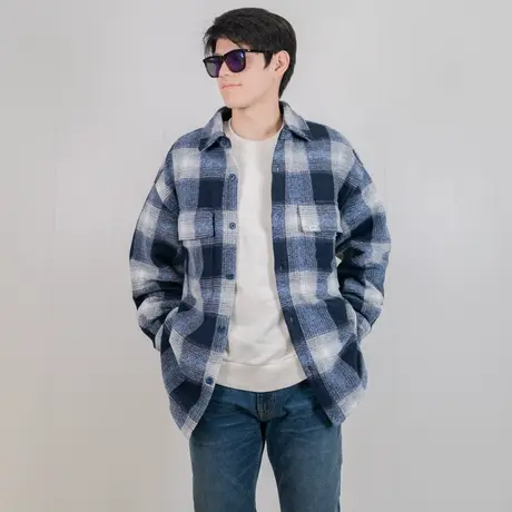 Lee23秋冬新款男士衬衫外套休闲LMT006283201743A01742图片