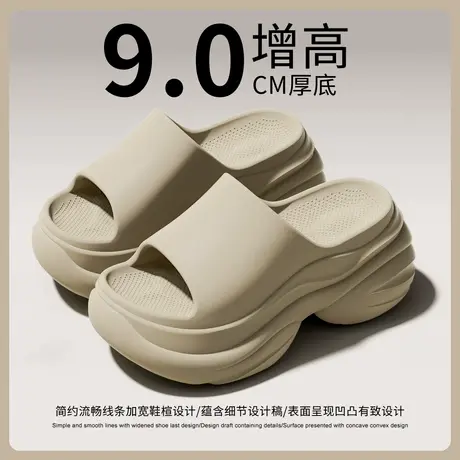 2025新款拖鞋女夏季网红超火厚底外穿时尚增高室内家居防滑凉拖鞋商品大图