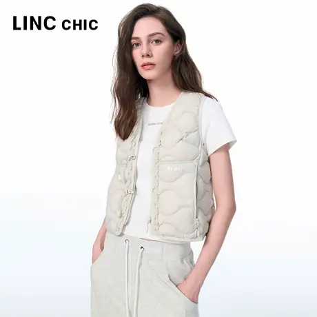 LINCCHIC金羽杰2025年秋季新品机能无胆防绒羽绒服马甲女5069图片