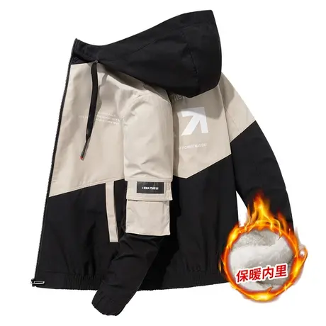 棉大衣2023新款棉衣男冬季加厚劳保棉袄棉服防寒工作服连帽保暖潮商品大图