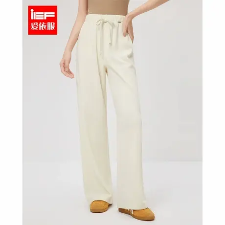 IEF/爱依服裤子2025冬春新款韩版休闲慵懒风垂直感百搭阔腿裤商品大图