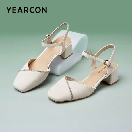 意尔康官方旗舰店女鞋时装凉鞋中后空极简风夏季日常浅口图片