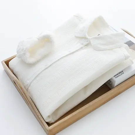 简约文艺小清新白色衬衫女冬款长袖百搭打底衬衣宽松韩版内搭上衣商品大图