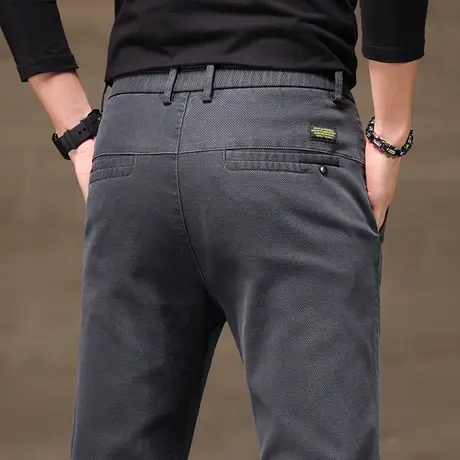 春季春秋款男装薄款夏季男裤西装裤男士修身小直筒休闲长裤子男款商品大图