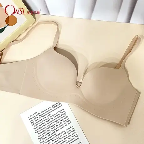 舒适隐形无痕小胸显大上托聚拢定型文胸罩内衣女套装商品大图