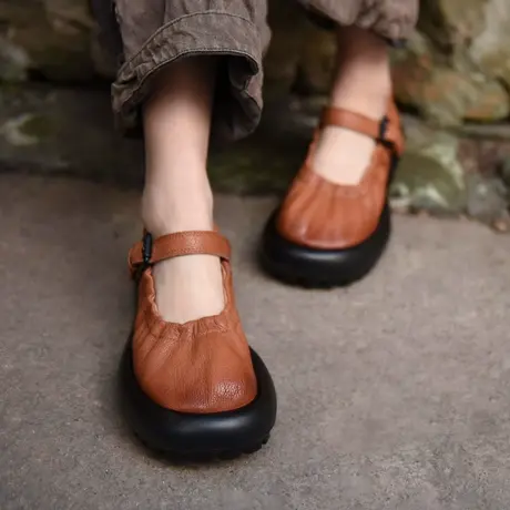 Artmu阿木原创厚底单鞋玛丽珍鞋防水台一字带女鞋2025春季新款图片