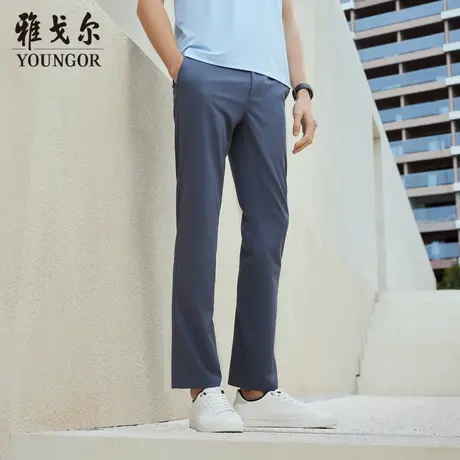 雅戈尔 商场同款官方商务男灰色商务系列休闲裤VCSX320123CWA商品大图