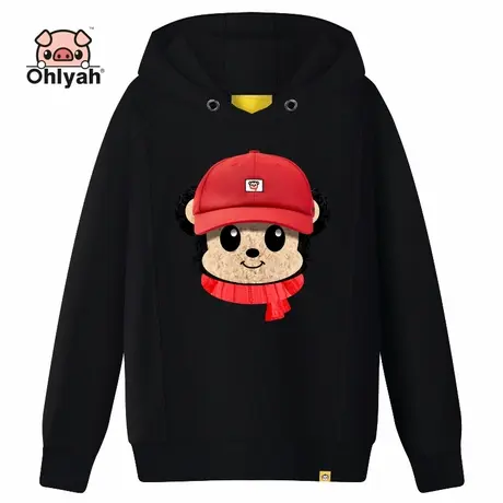 2023初秋新款卫衣女宽松长袖套头连帽衫纯棉外套韩版卡通潮牌学生商品大图