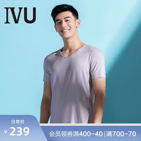 安莉芳旗下IVU莫代尔抗菌短袖T恤情侣男女款可外穿家居服UD00091图片
