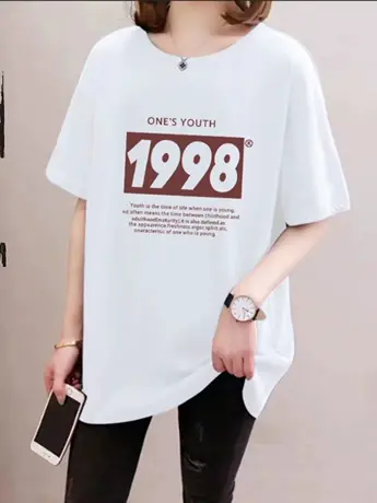清仓捡漏妈妈装白色短袖T恤女夏季加大内搭打底体恤宽松上衣商品大图