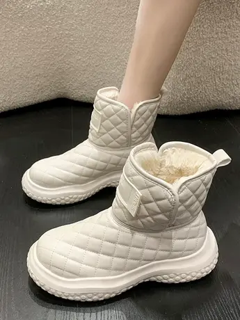 踩屎感软底孕妇雪地靴女冬季新款防水防滑加绒高帮东北大棉鞋潮图片