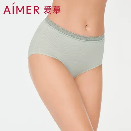 爱慕内裤女士莫代尔纤维柔软包臀纯棉底裆透气高腰平角裤AM238031图片