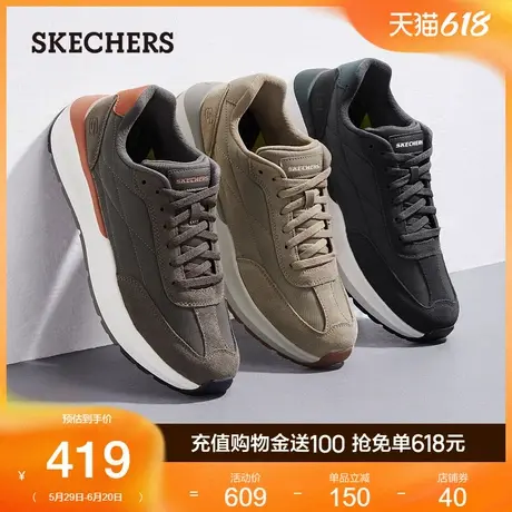 Skechers斯凯奇男鞋夏季复古阿甘鞋户外板鞋厚底休闲运动鞋德训鞋商品大图