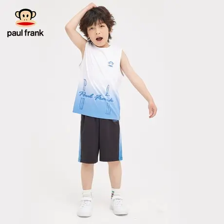 大嘴猴童装套装男童夏装2025新款宝宝两件套短袖T恤短裤运动装女商品大图