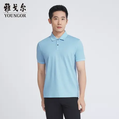 雅戈尔奥莱 商场同款男士短袖T恤新款官方正品商务休闲短袖POLO衫商品大图