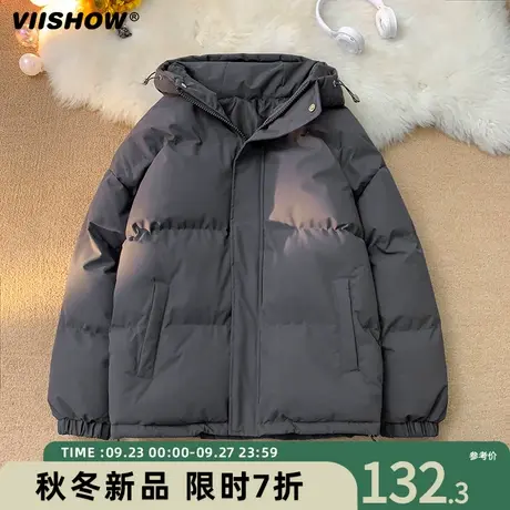 VIISHOW炸街加厚棉袄ins潮牌2023冬季新款韩版棉衣男冬季棉服外套商品大图