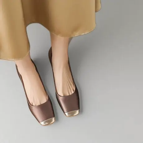 VME/舞魅现代简约低调奢华舒适高级日常经典独特通勤款套脚女单鞋商品大图