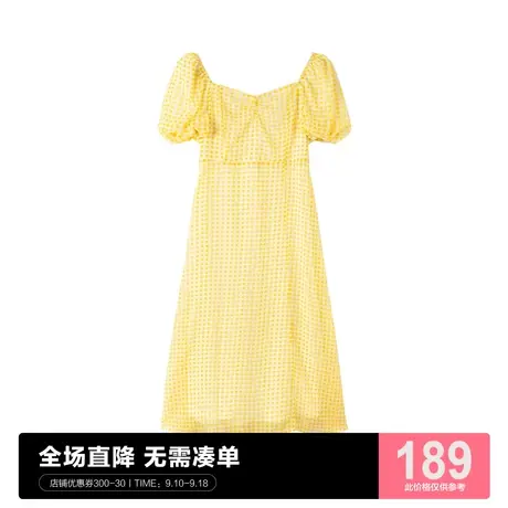 乐町法式气质连衣裙2023春夏新款女装C1FAC2403商品大图
