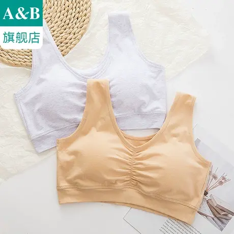ab内衣女士文胸精梳棉无钢圈弹力透气休闲运动背心式文胸E921商品大图