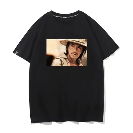 秀洛周星驰周星星周边星爷衣服夏季男宽松短袖t恤纯棉圆领体恤衫图片