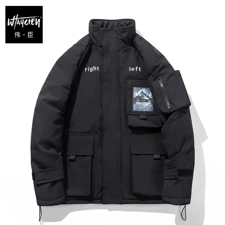 伟臣大码男装加肥加大棉衣棉服外套冬装胖子肥佬加厚立领男工装图片