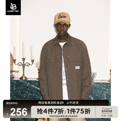 Lilbetter满印工装棉服男美拉德外套保暖棉衣冬季夹克美式衣服潮商品大图
