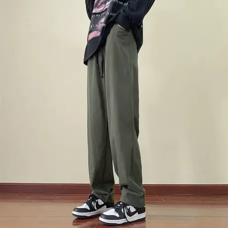 现货美式复古休闲裤水洗做旧伐木裤男直筒春秋工装赤耳布长裤大码商品大图