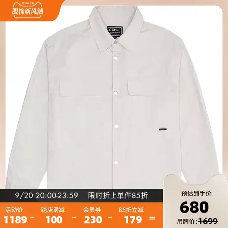 GUESS时尚翻领长袖衬衫-MM1W1293商品大图