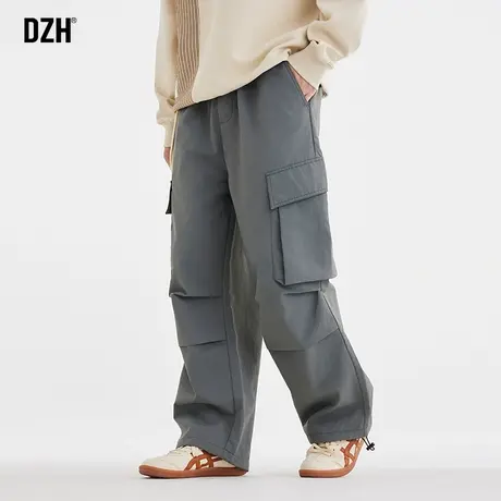 男士美式工装裤男秋季hiphop裤子宽松直筒休闲百搭阔腿裤男款长裤商品大图