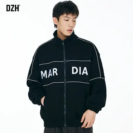 男士立领运动外套男高级感炸街潮牌男装2023新款秋装开衫卫衣夹克图片