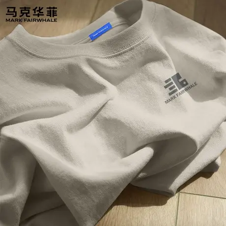 马克华菲美式短袖t恤男2025新款夏季纯棉宽松上衣男生运动半袖潮X商品大图