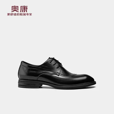 奥康 2025秋季新款男鞋商务正装真皮舒适婚鞋系带皮鞋门店发货商品大图