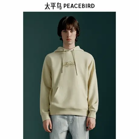 【商场同款】太平鸟男装卫衣宽松刺绣套头潮牌卫衣 B1CRE4250商品大图