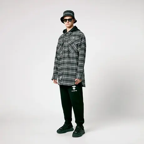 Aape男装秋冬猿颜徽章刺绣字母印花迷彩口袋拼接长裤6700XXF商品大图