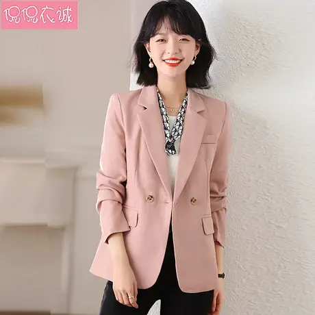 2023秋装新款小西装外套大码女装韩版修身长袖西服短款上衣休闲潮图片