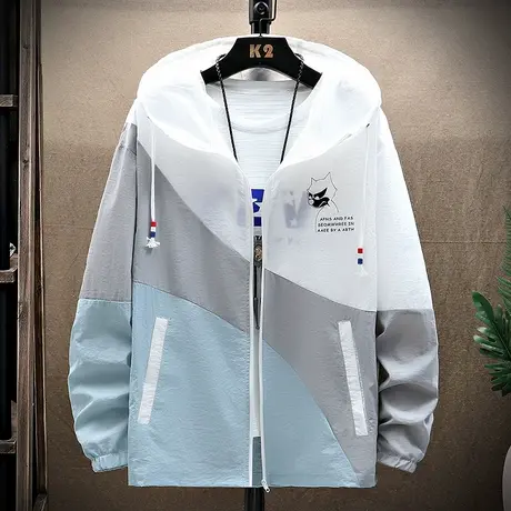 防晒衣男士夏季韩版潮流薄款冰丝户外外套2025新款夹克透气防晒服商品大图