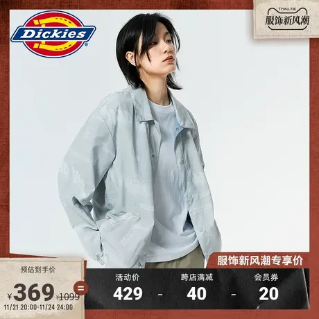 Dickies 前胸线性logo两面穿夹克男春夏印花工装上衣宽松图片