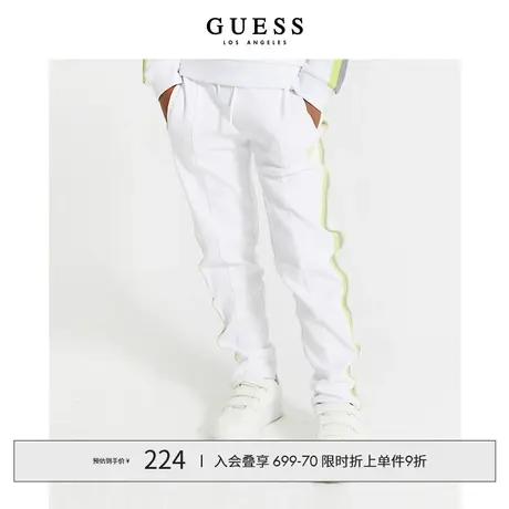 【38上新季】GUESS款小男孩休闲撞色可爱抽绳休闲卫裤L2GQ19FL04J图片