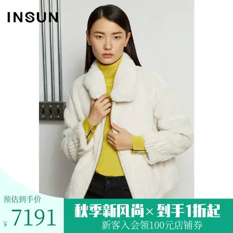 恩裳冬季毛绒绒保暖厚实女外套拉链款短设计感小众皮草商品大图