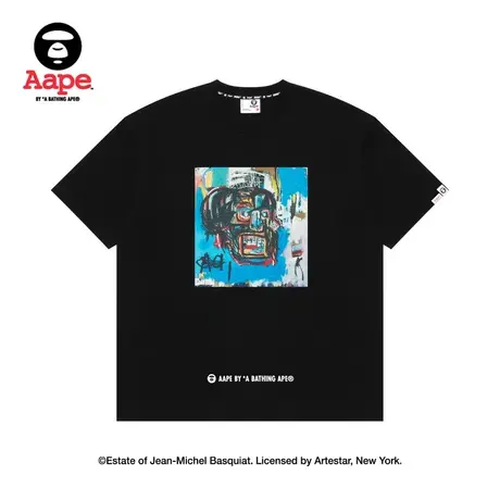 Aape联名Jean Michel Basquiat艺术家街头艺术印花短袖T恤9661XXK商品大图