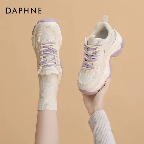 达芙妮厚底老爹鞋女2025年春秋女鞋网面透气小众设计感运动休闲鞋商品大图