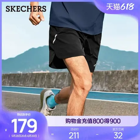 斯凯奇2025年新款夏季男士运动短裤吸湿速干舒适运动休闲裤五分裤商品大图