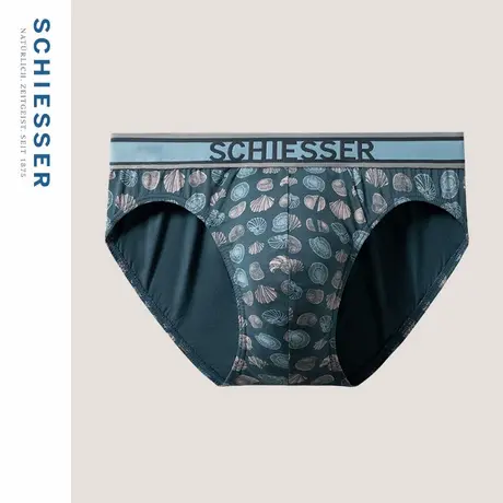 SCHIESSER舒雅男士50S莫代尔花软糯亲肤透气无痕三角内裤22770S图片