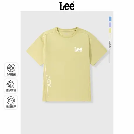 Lee童装男童短袖2025新款夏季防晒速干儿童运动服休闲青少年上衣商品大图
