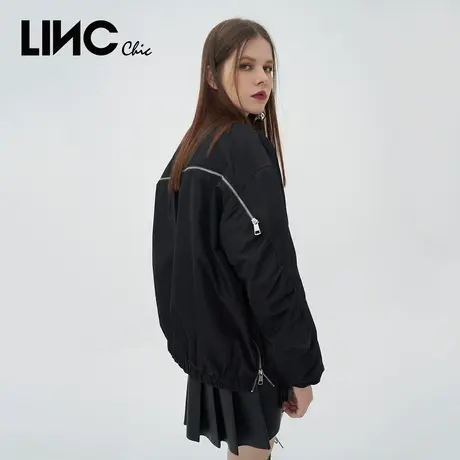 【好物体验专享】LINC金羽杰潮酷飞行员夹克轻暖羽绒服Y22802010G商品大图