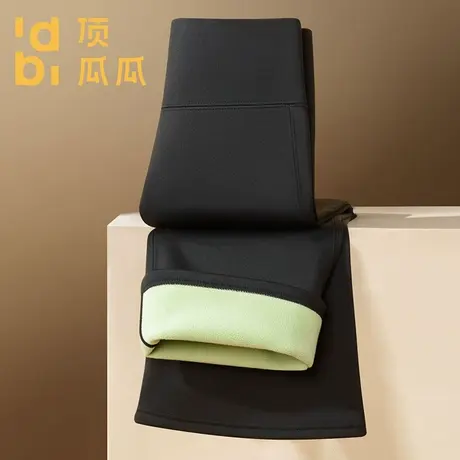 顶瓜瓜【驼绒】秋冬加绒加厚微喇裤女保暖高腰显瘦防寒外穿喇叭裤商品大图