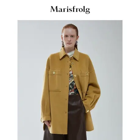 【奥莱独有保暖季特价 】玛丝菲尔毛呢外套商品大图