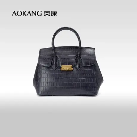 奥康包包女新款2023高档轻奢铂金包斜挎包高级感手提妈妈包女包潮图片